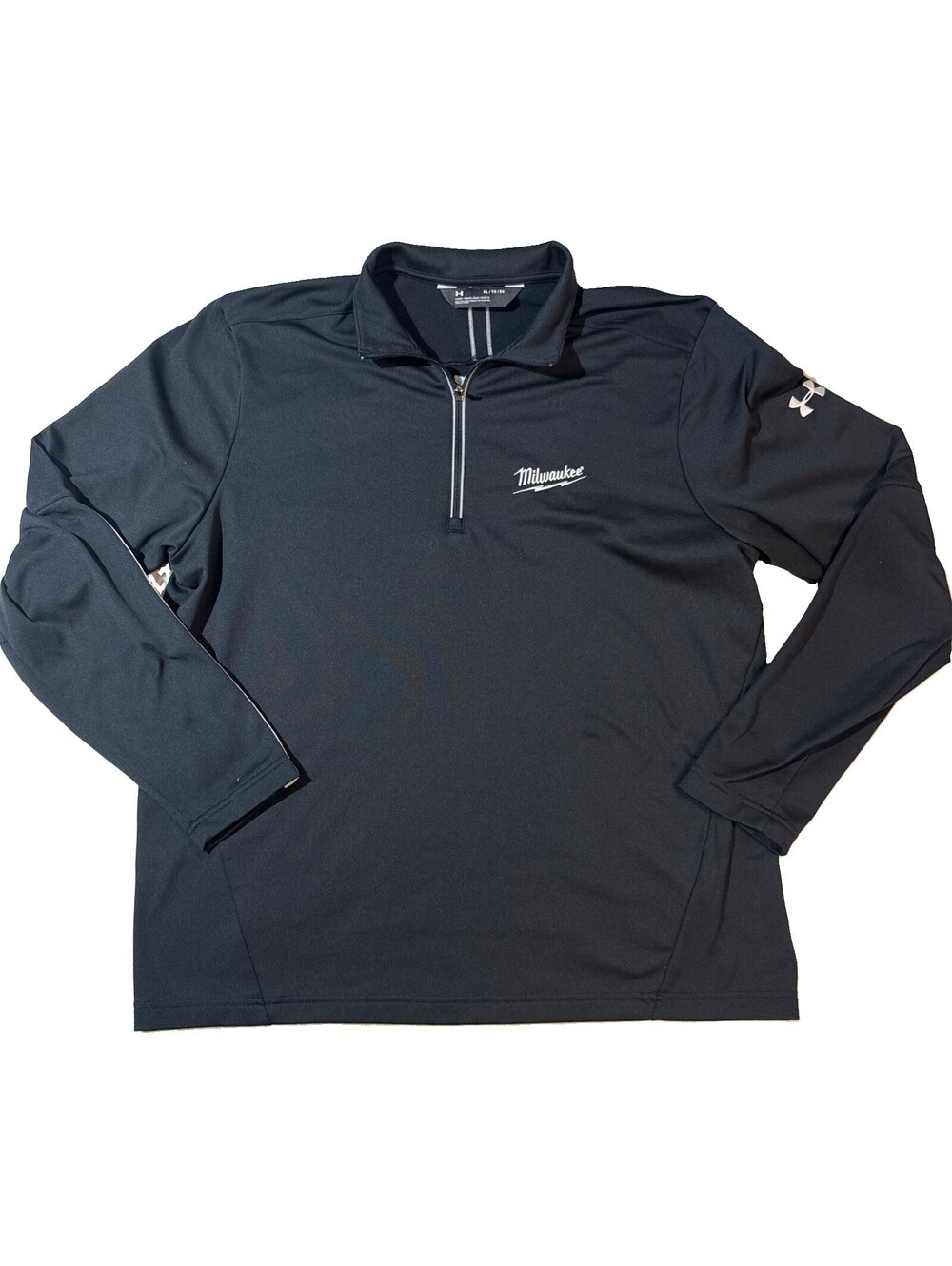 Under Armour Milwaukee Tools 1/4 Zip Jacket Loose Fit Performance Stretch XL Blk
